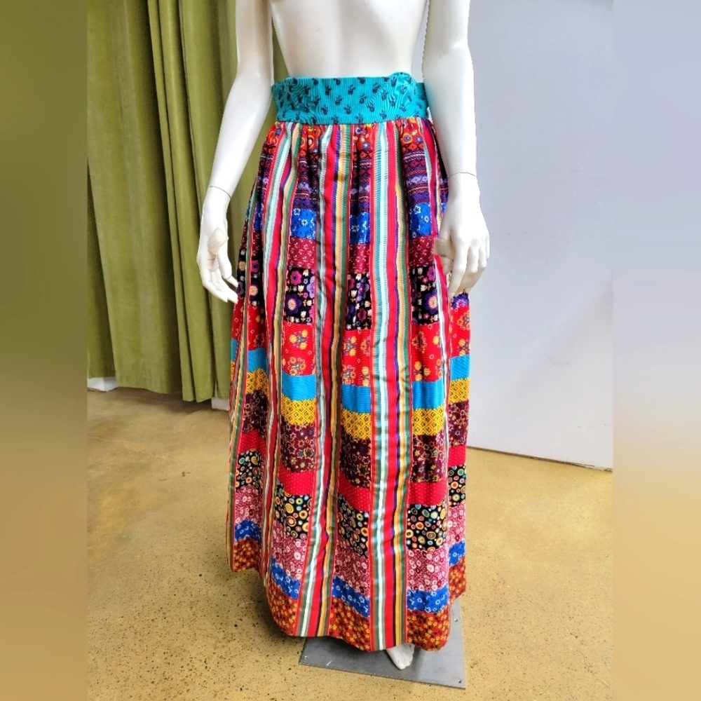 Mountain Artisans / Saks Fifth Avenue - Vintage Ribbon/Patchwork Skirt